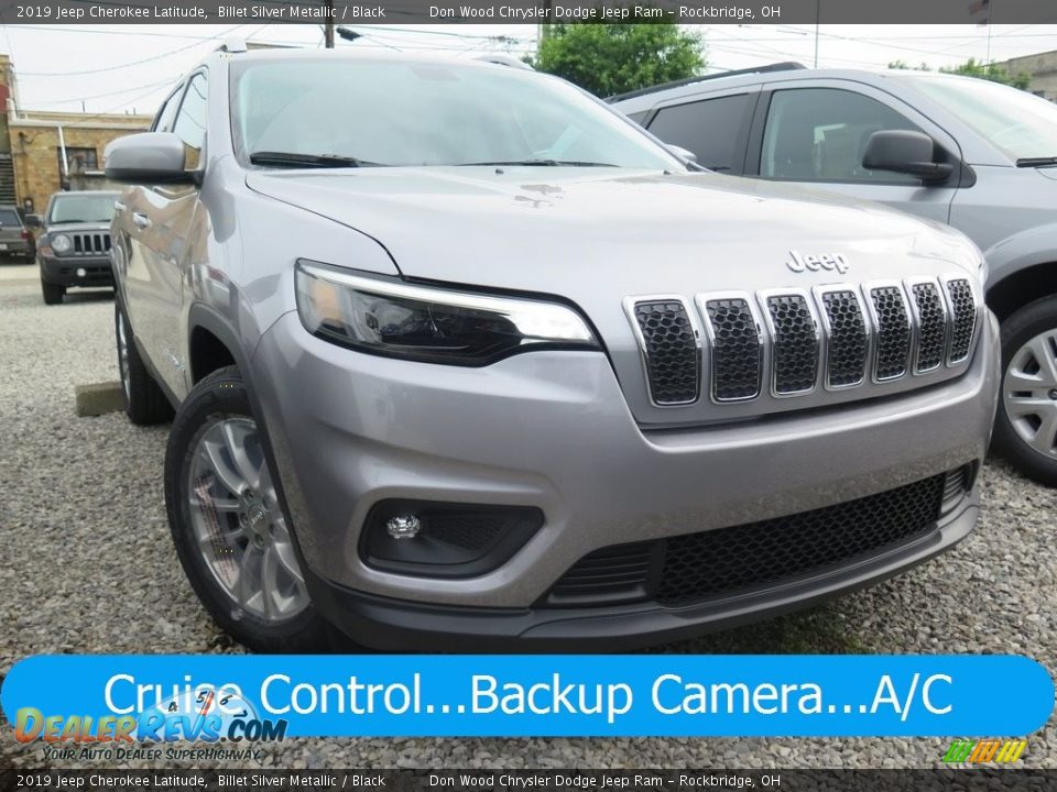 2019 Jeep Cherokee Latitude Billet Silver Metallic / Black Photo #1
