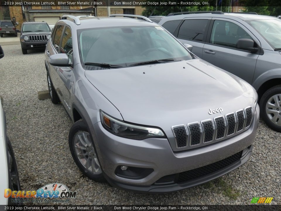 2019 Jeep Cherokee Latitude Billet Silver Metallic / Black Photo #2