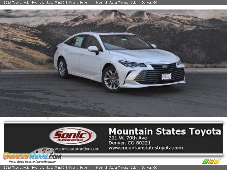 2019 Toyota Avalon Hybrid Limited Wind Chill Pearl / Beige Photo #1