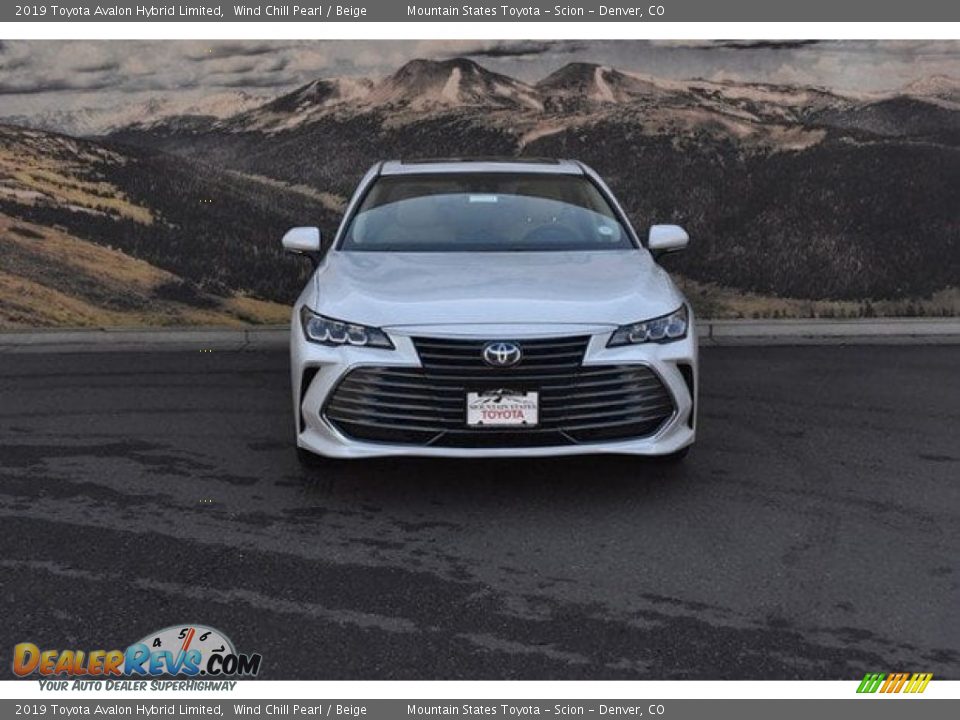 2019 Toyota Avalon Hybrid Limited Wind Chill Pearl / Beige Photo #2