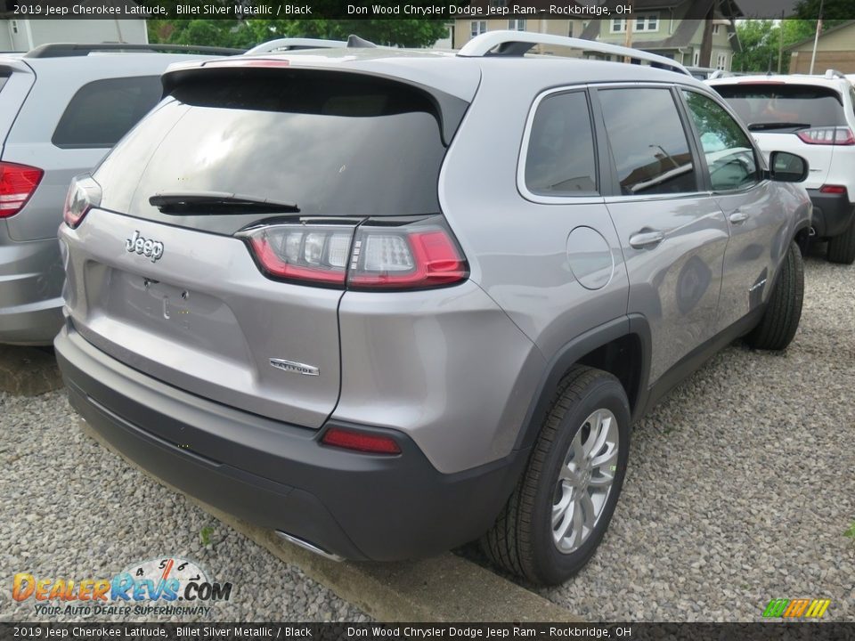 2019 Jeep Cherokee Latitude Billet Silver Metallic / Black Photo #10