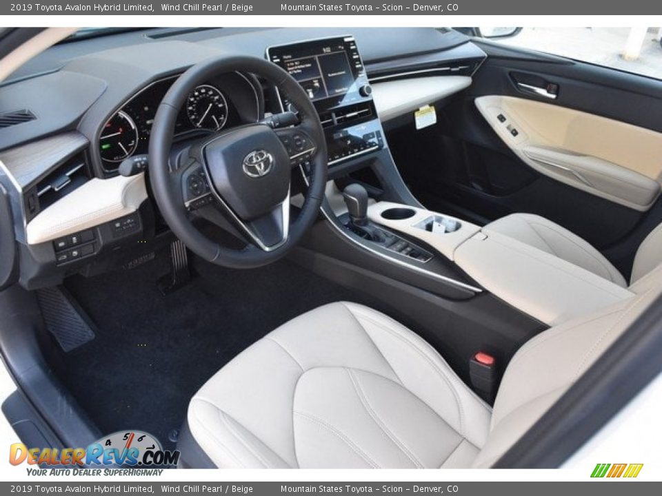 Beige Interior - 2019 Toyota Avalon Hybrid Limited Photo #5