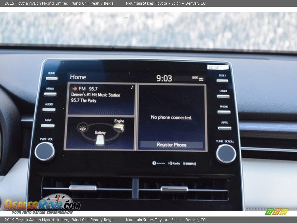 2019 Toyota Avalon Hybrid Limited Wind Chill Pearl / Beige Photo #10