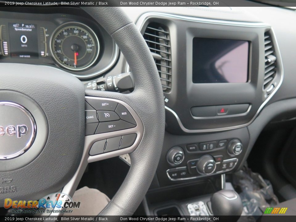 2019 Jeep Cherokee Latitude Billet Silver Metallic / Black Photo #15