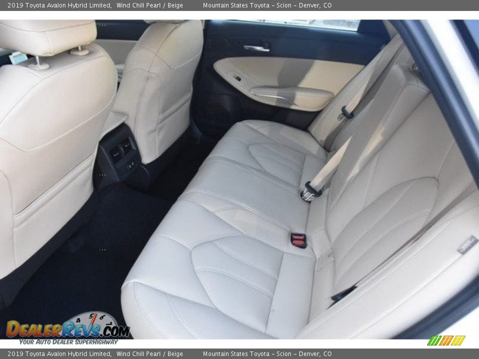 Rear Seat of 2019 Toyota Avalon Hybrid Limited Photo #15