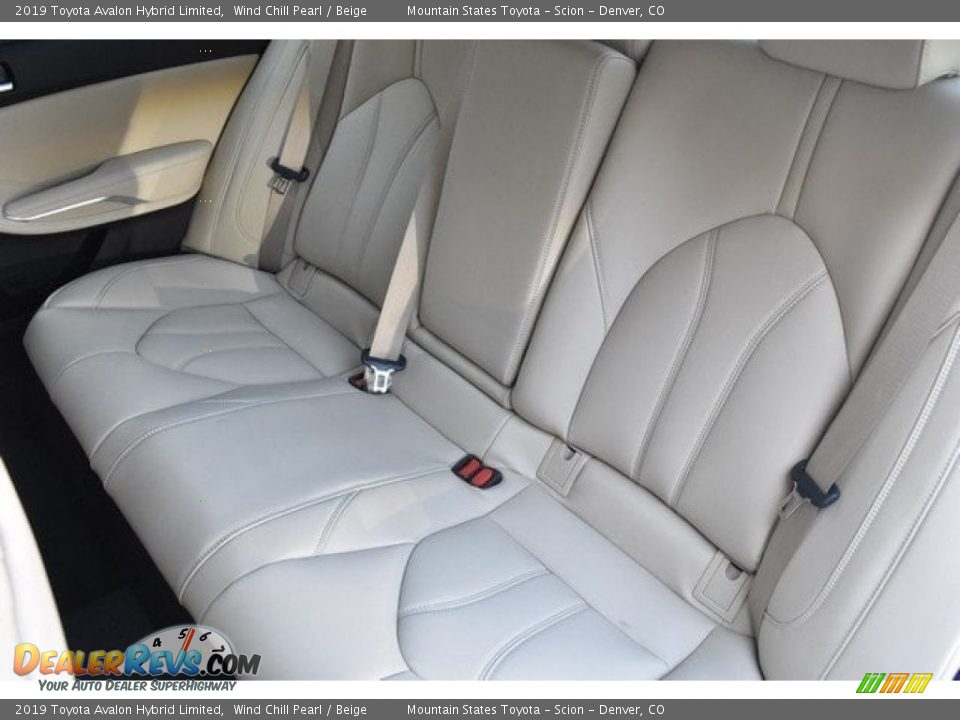 Rear Seat of 2019 Toyota Avalon Hybrid Limited Photo #16
