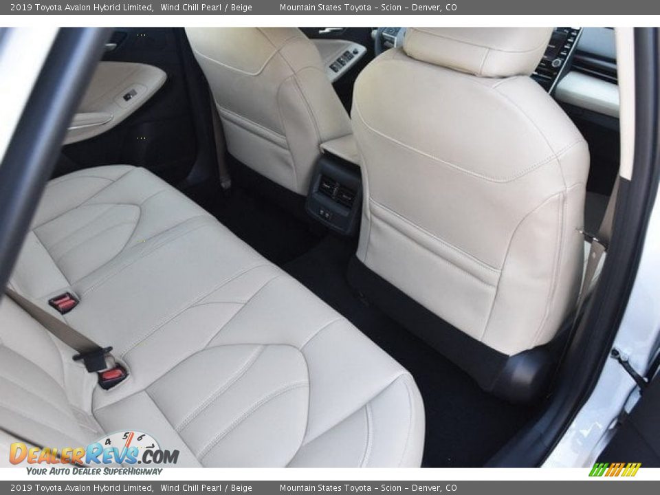 Rear Seat of 2019 Toyota Avalon Hybrid Limited Photo #17