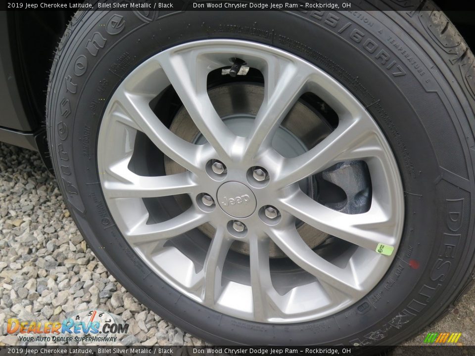 2019 Jeep Cherokee Latitude Billet Silver Metallic / Black Photo #23