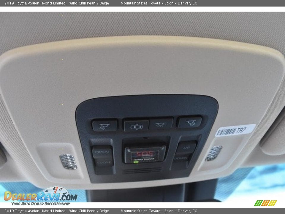 2019 Toyota Avalon Hybrid Limited Wind Chill Pearl / Beige Photo #29