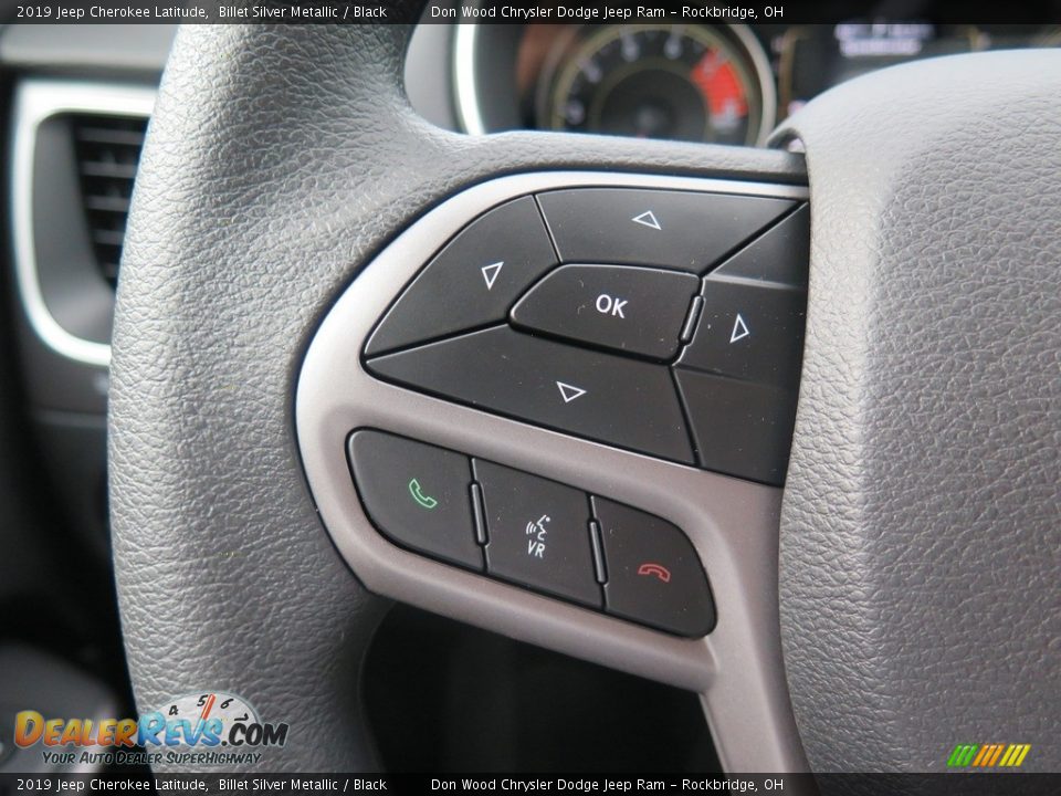 2019 Jeep Cherokee Latitude Billet Silver Metallic / Black Photo #29