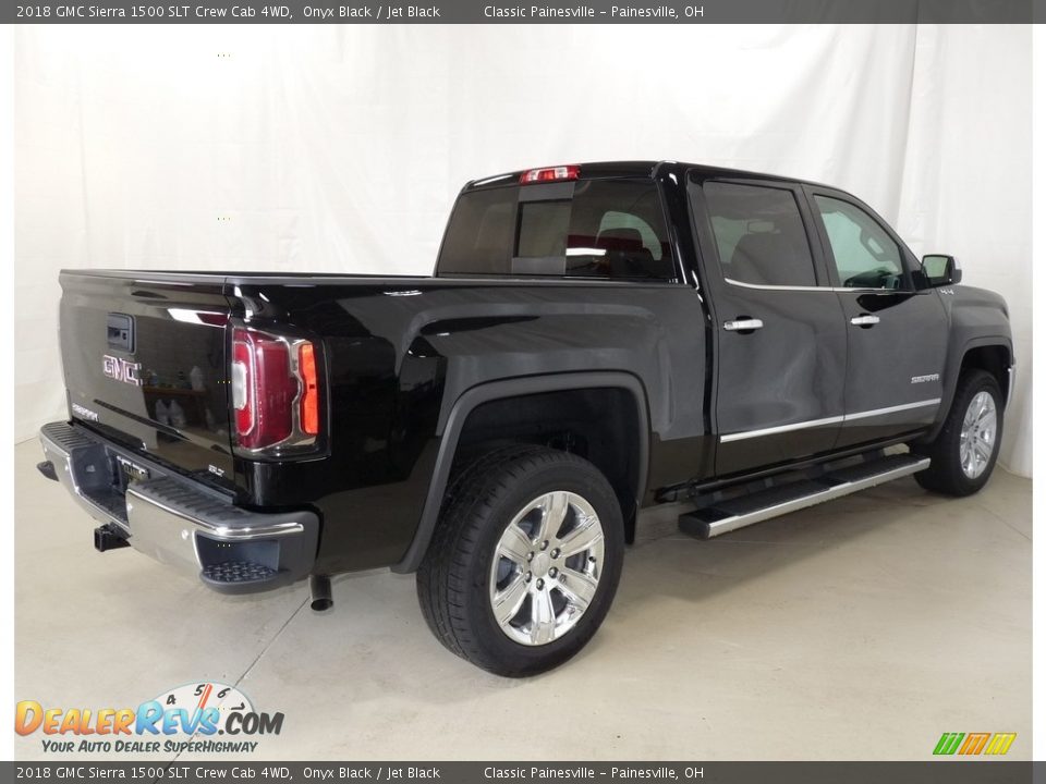 2018 GMC Sierra 1500 SLT Crew Cab 4WD Onyx Black / Jet Black Photo #2