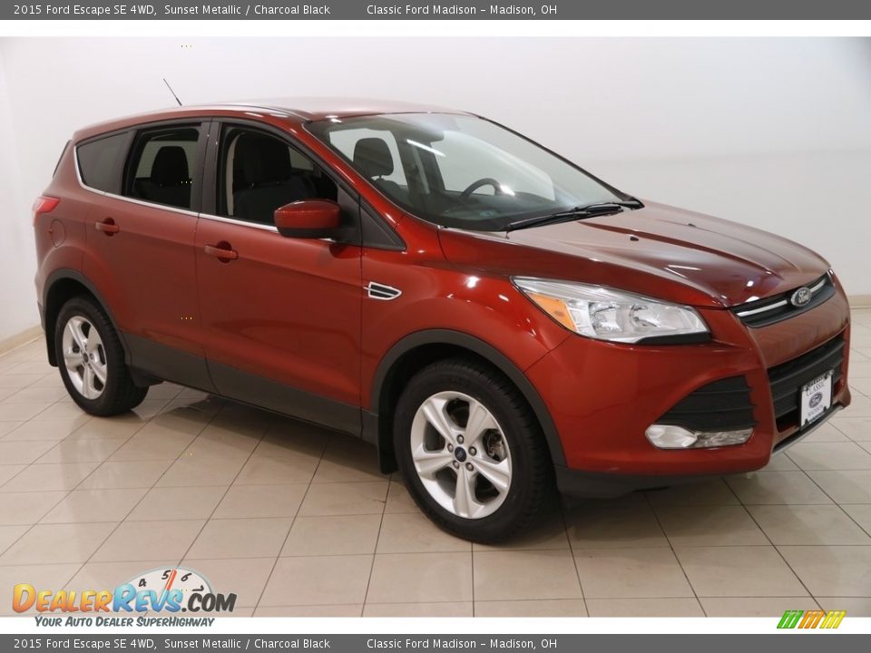 2015 Ford Escape SE 4WD Sunset Metallic / Charcoal Black Photo #1