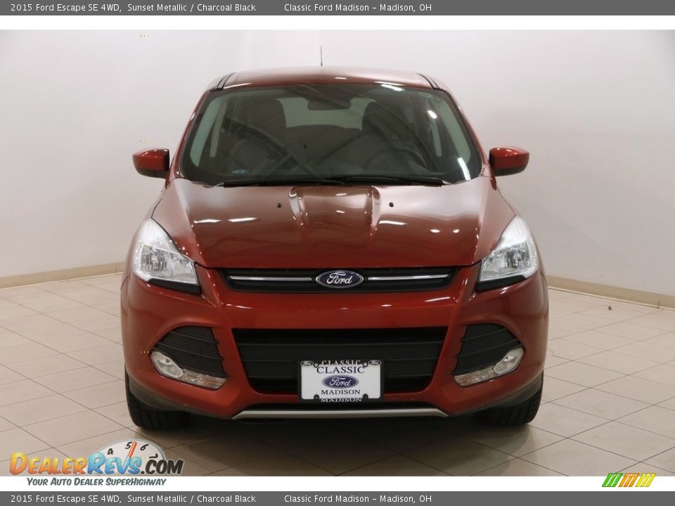 2015 Ford Escape SE 4WD Sunset Metallic / Charcoal Black Photo #2