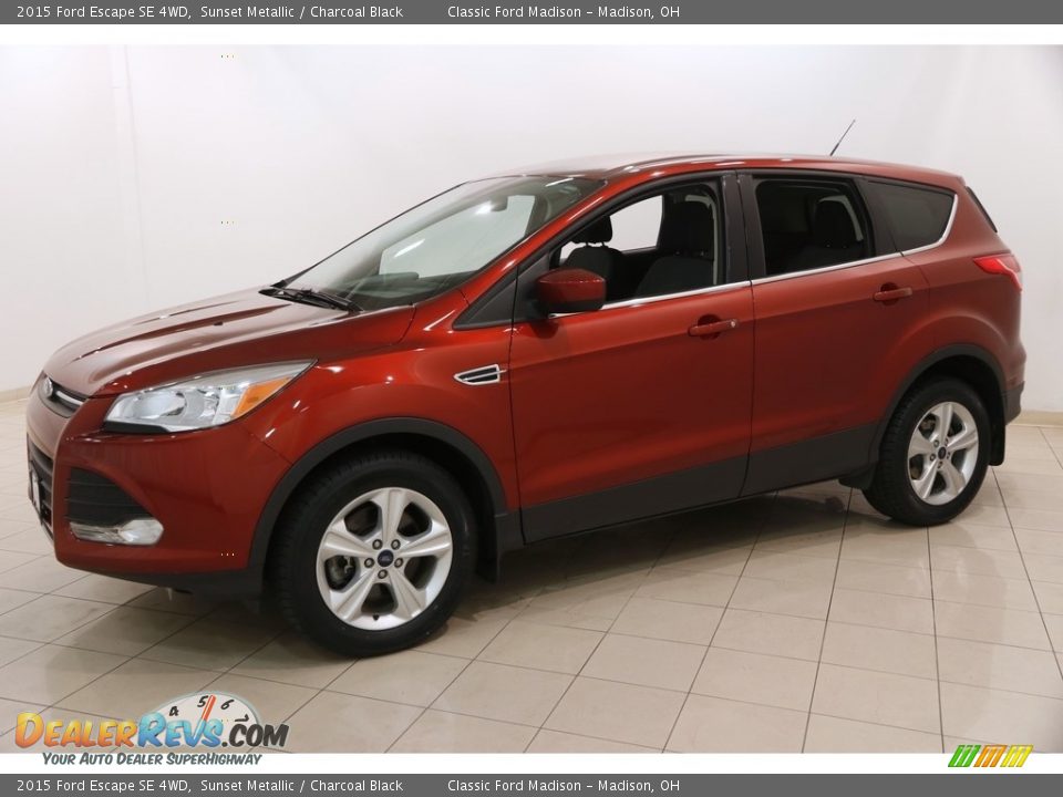 2015 Ford Escape SE 4WD Sunset Metallic / Charcoal Black Photo #3