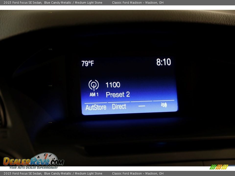 2015 Ford Focus SE Sedan Blue Candy Metallic / Medium Light Stone Photo #9