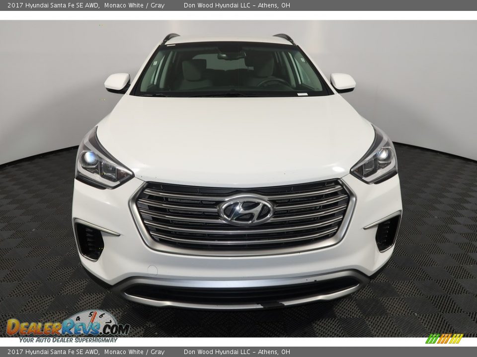 2017 Hyundai Santa Fe SE AWD Monaco White / Gray Photo #8