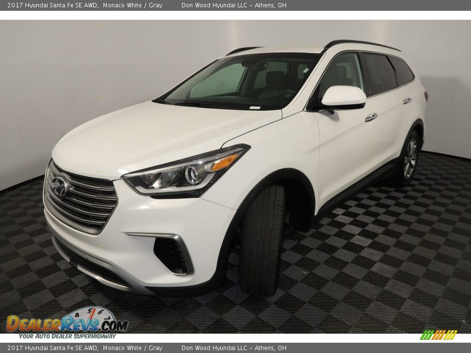 2017 Hyundai Santa Fe SE AWD Monaco White / Gray Photo #10