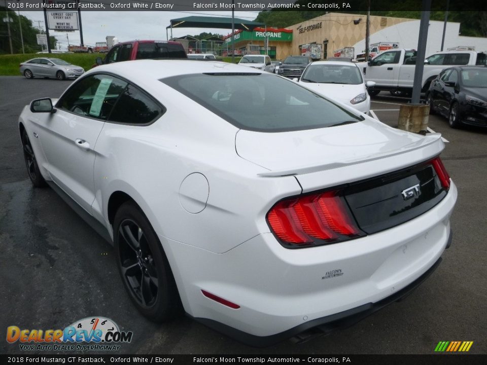2018 Ford Mustang GT Fastback Oxford White / Ebony Photo #6