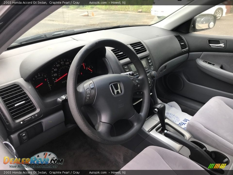 2003 Honda Accord EX Sedan Graphite Pearl / Gray Photo #12