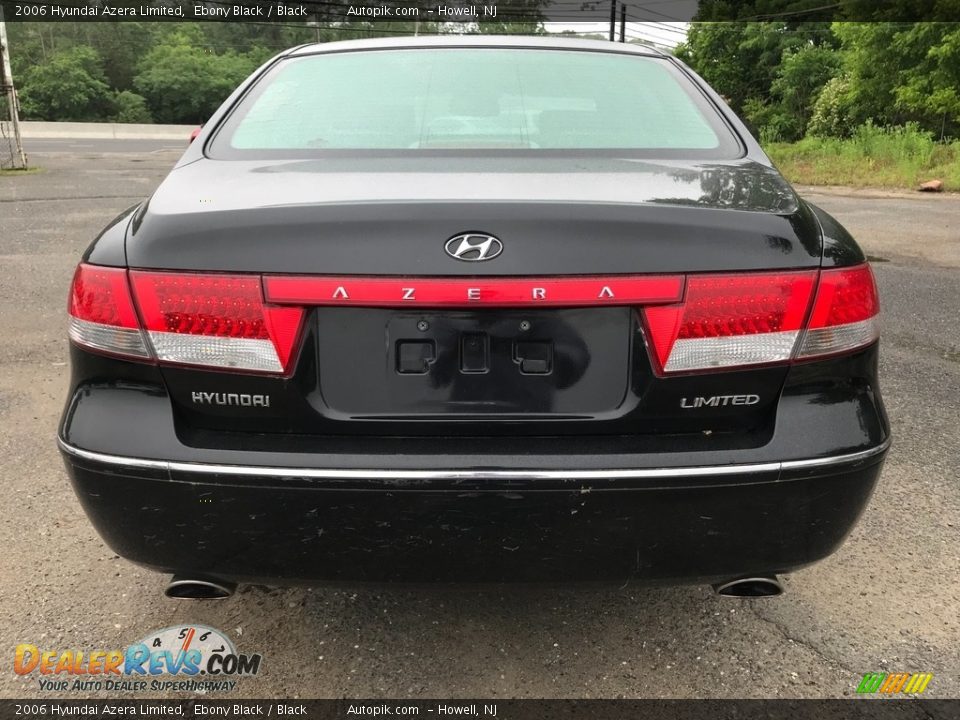 2006 Hyundai Azera Limited Ebony Black / Black Photo #5