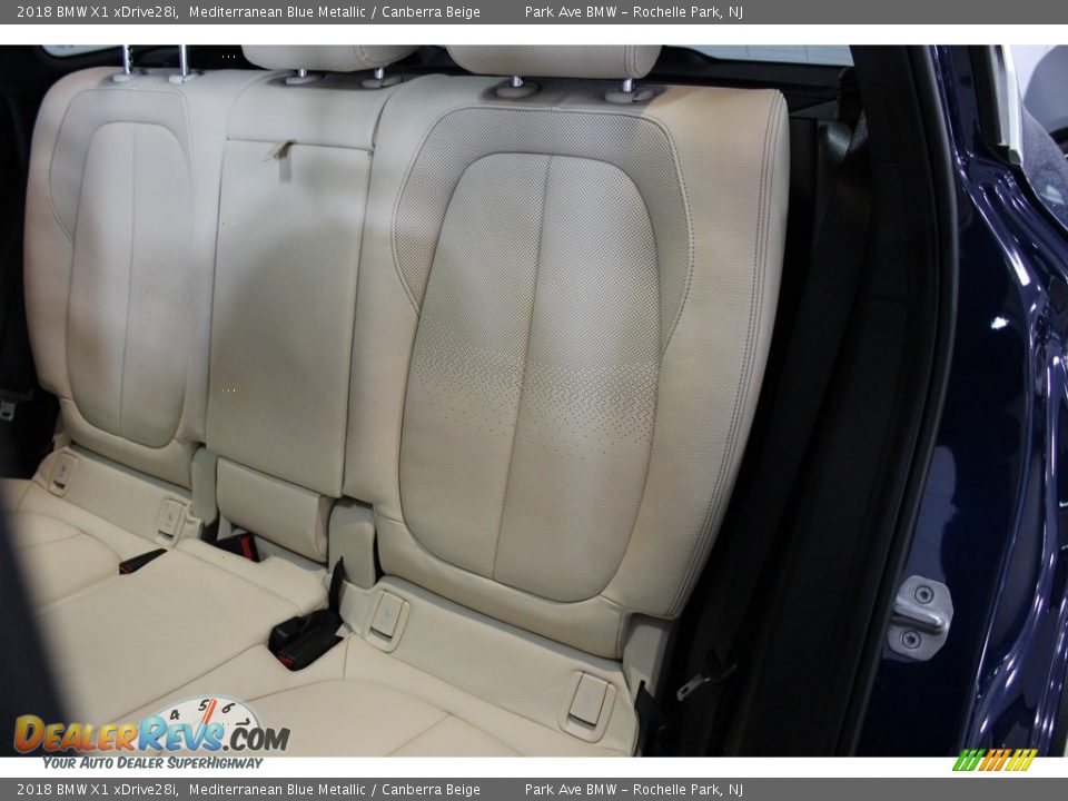 2018 BMW X1 xDrive28i Mediterranean Blue Metallic / Canberra Beige Photo #13