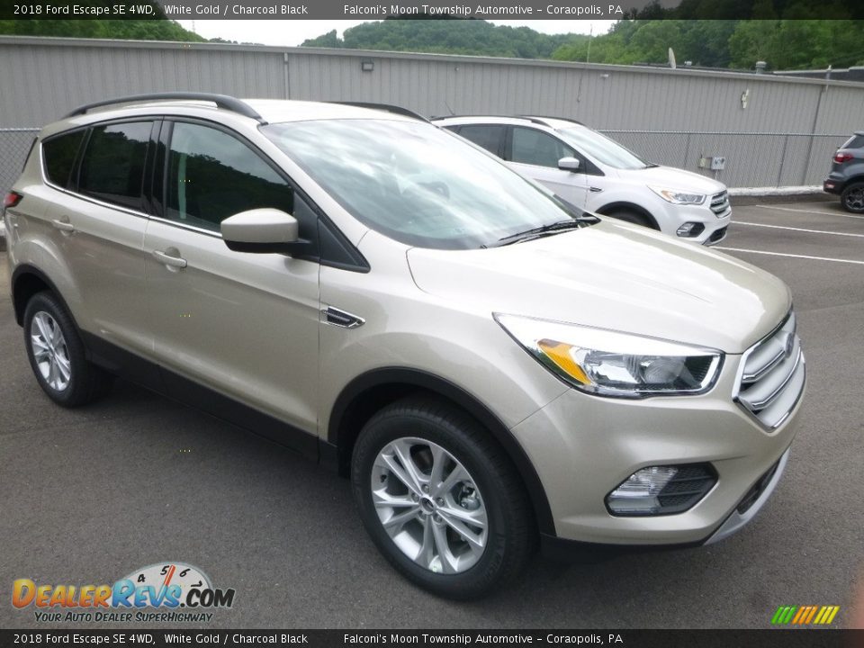 2018 Ford Escape SE 4WD White Gold / Charcoal Black Photo #3
