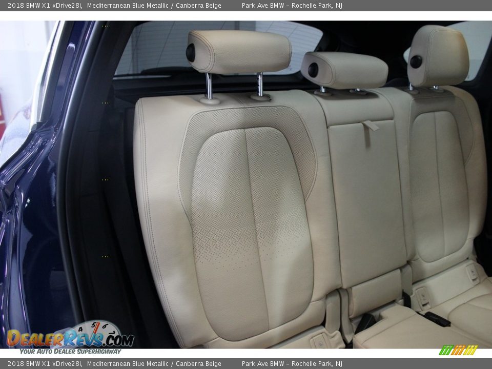 2018 BMW X1 xDrive28i Mediterranean Blue Metallic / Canberra Beige Photo #19