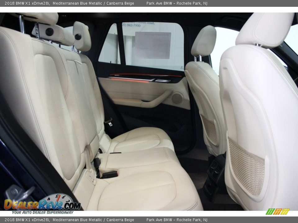 2018 BMW X1 xDrive28i Mediterranean Blue Metallic / Canberra Beige Photo #20