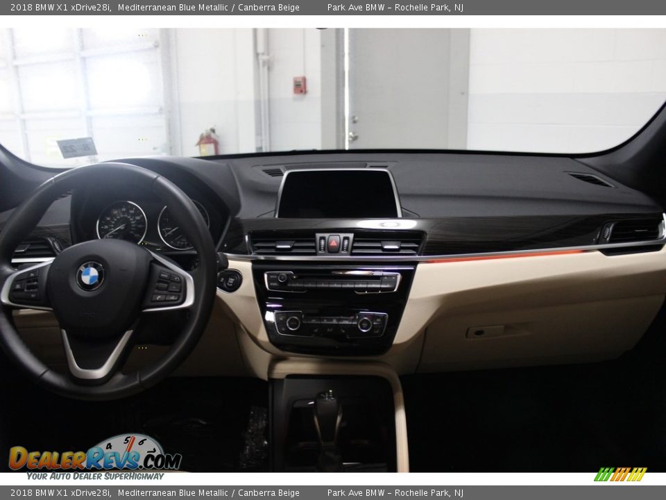 2018 BMW X1 xDrive28i Mediterranean Blue Metallic / Canberra Beige Photo #21