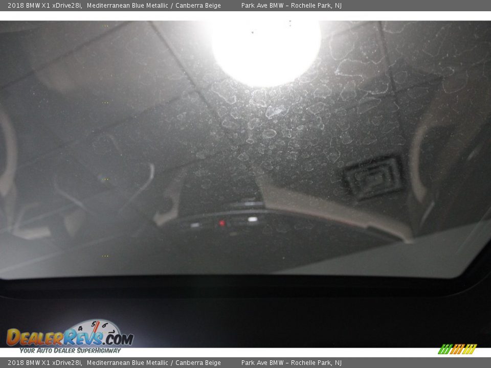 2018 BMW X1 xDrive28i Mediterranean Blue Metallic / Canberra Beige Photo #28