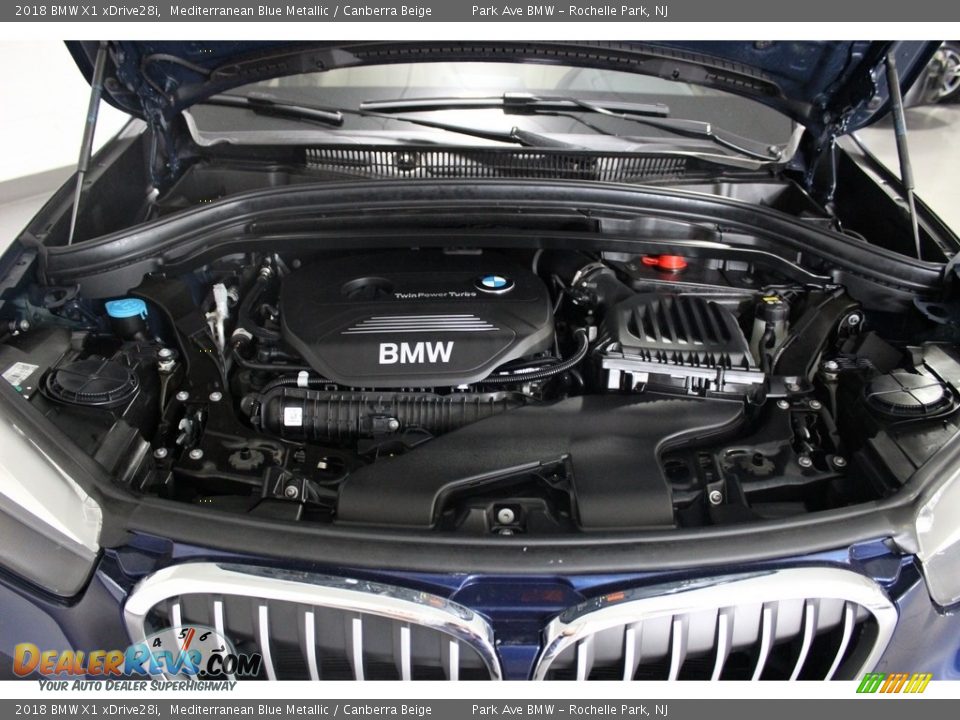 2018 BMW X1 xDrive28i Mediterranean Blue Metallic / Canberra Beige Photo #30