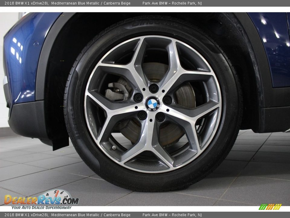 2018 BMW X1 xDrive28i Mediterranean Blue Metallic / Canberra Beige Photo #31