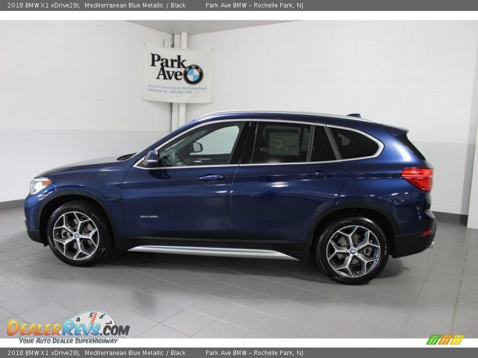 2018 BMW X1 xDrive28i Mediterranean Blue Metallic / Black Photo #2