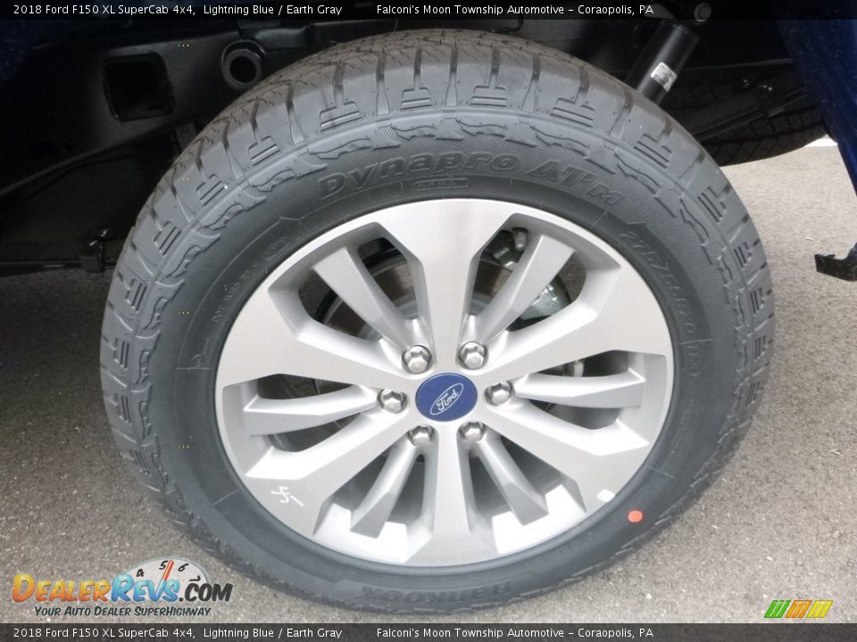 2018 Ford F150 XL SuperCab 4x4 Lightning Blue / Earth Gray Photo #7