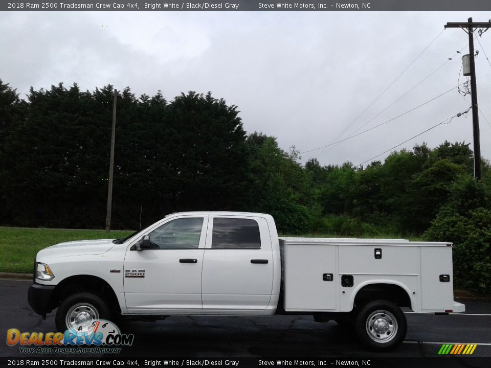 2018 Ram 2500 Tradesman Crew Cab 4x4 Bright White / Black/Diesel Gray Photo #1