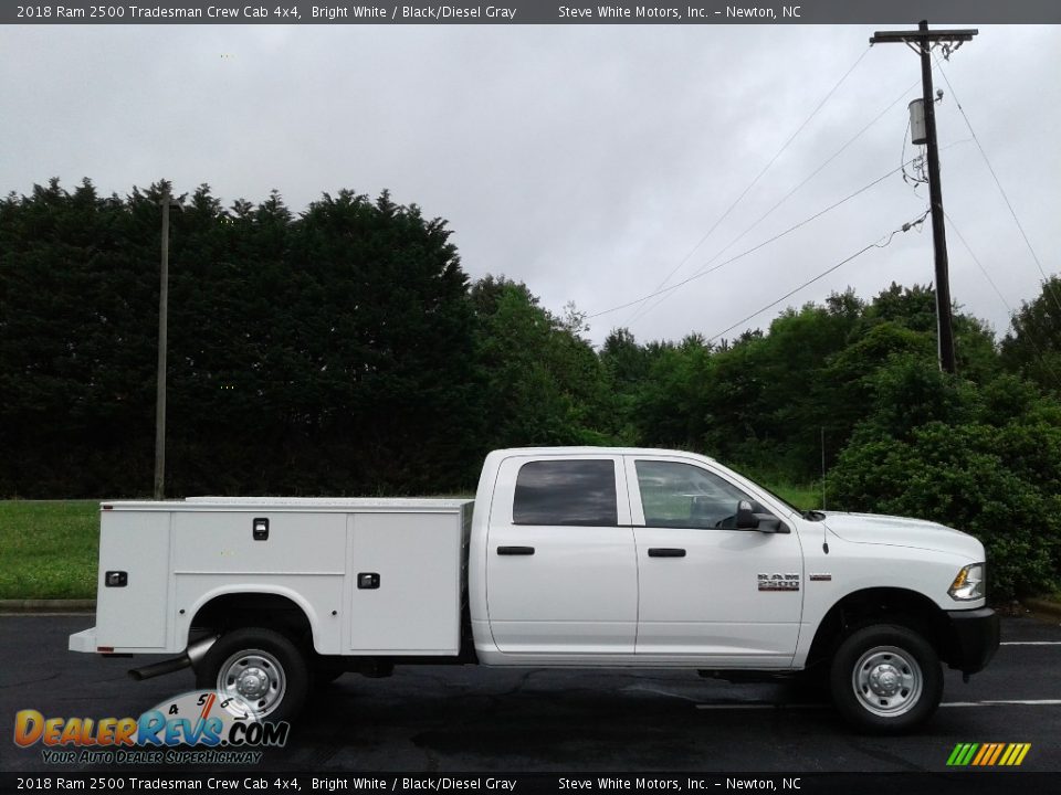 2018 Ram 2500 Tradesman Crew Cab 4x4 Bright White / Black/Diesel Gray Photo #6