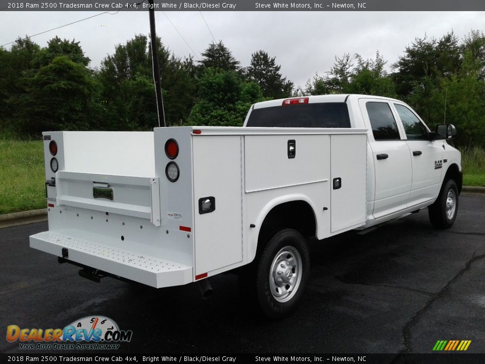 2018 Ram 2500 Tradesman Crew Cab 4x4 Bright White / Black/Diesel Gray Photo #8