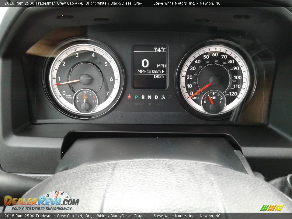 2018 Ram 2500 Tradesman Crew Cab 4x4 Bright White / Black/Diesel Gray Photo #19