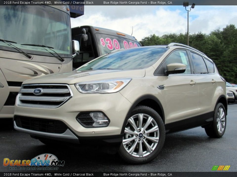 2018 Ford Escape Titanium 4WD White Gold / Charcoal Black Photo #1