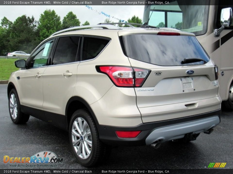 2018 Ford Escape Titanium 4WD White Gold / Charcoal Black Photo #3