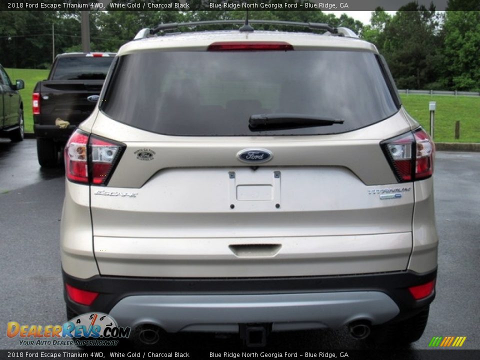 2018 Ford Escape Titanium 4WD White Gold / Charcoal Black Photo #4