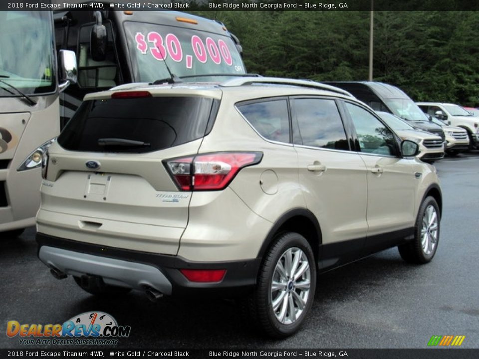 2018 Ford Escape Titanium 4WD White Gold / Charcoal Black Photo #5