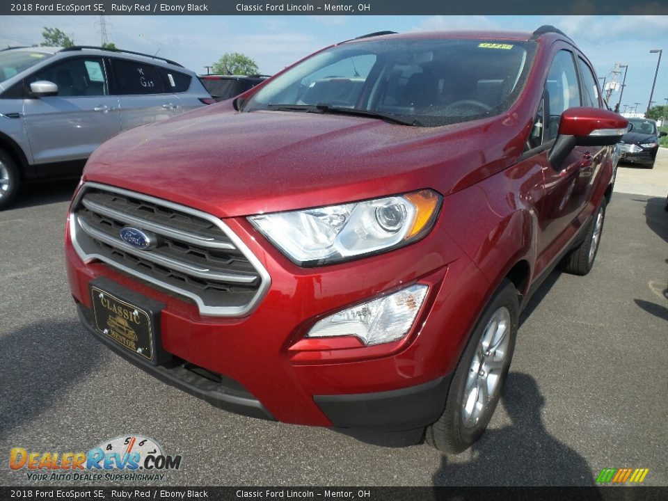 2018 Ford EcoSport SE Ruby Red / Ebony Black Photo #1