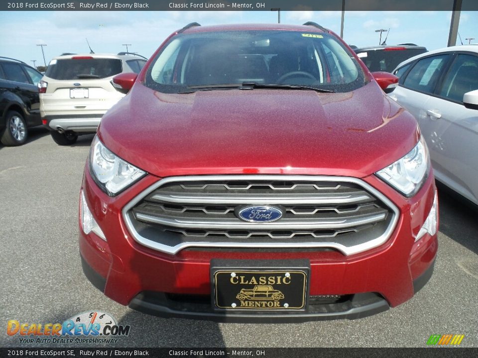 2018 Ford EcoSport SE Ruby Red / Ebony Black Photo #2
