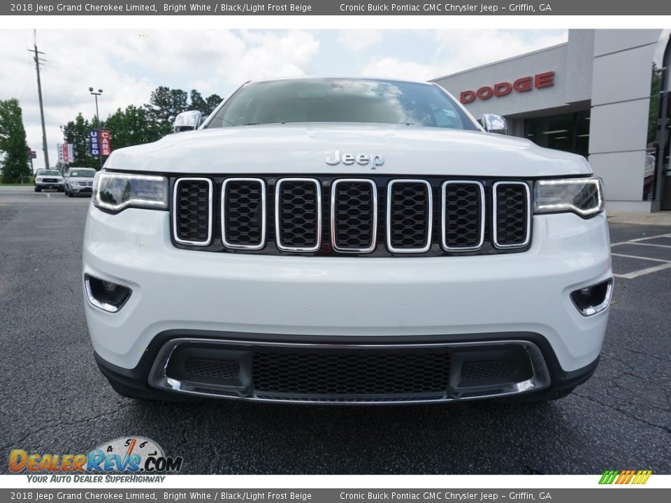 2018 Jeep Grand Cherokee Limited Bright White / Black/Light Frost Beige Photo #2