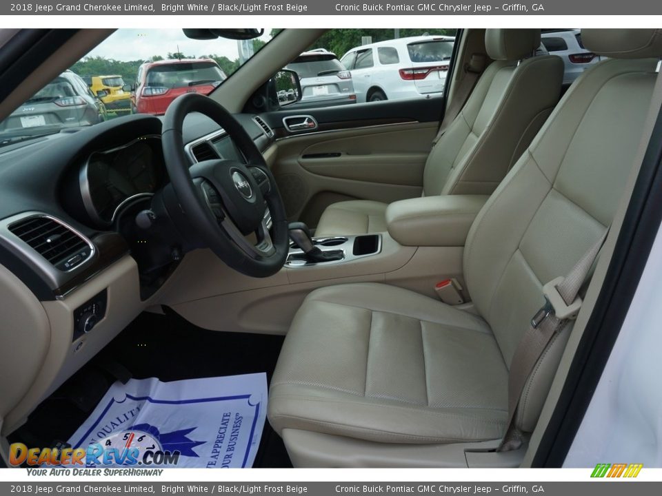 2018 Jeep Grand Cherokee Limited Bright White / Black/Light Frost Beige Photo #4