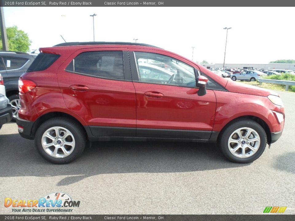 2018 Ford EcoSport SE Ruby Red / Ebony Black Photo #4