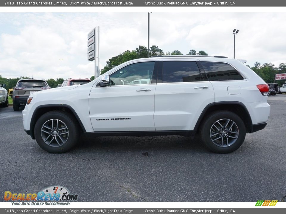 2018 Jeep Grand Cherokee Limited Bright White / Black/Light Frost Beige Photo #10