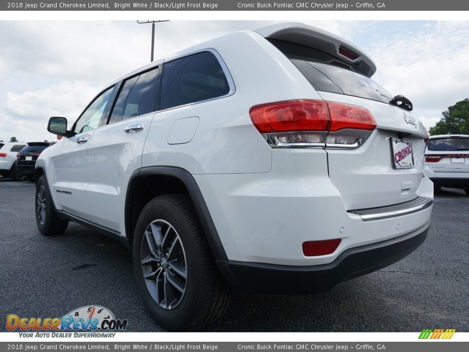 2018 Jeep Grand Cherokee Limited Bright White / Black/Light Frost Beige Photo #11