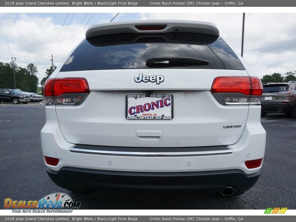 2018 Jeep Grand Cherokee Limited Bright White / Black/Light Frost Beige Photo #12